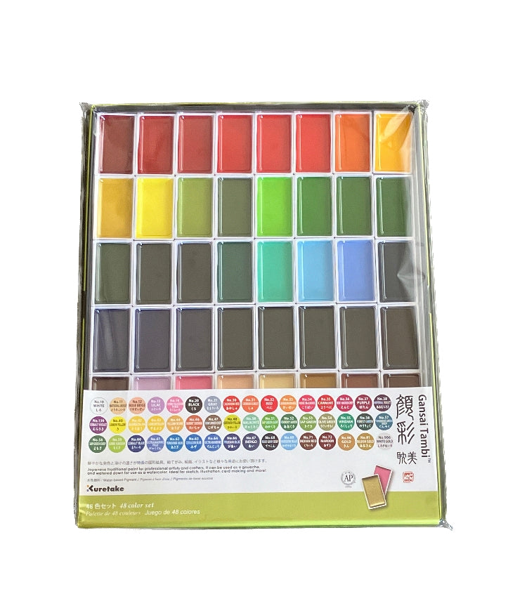 Kuretake Gansai Tambi 48 Color Set