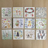 NEW [4Legs] Animal Memo Pad Set A