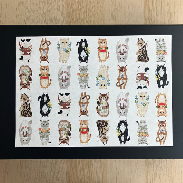 NEW [4legs] A4 Size Design Paper [Cats + Horoscope]