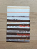 SALE Square Greeting Card [Happy Birthday Stripes]